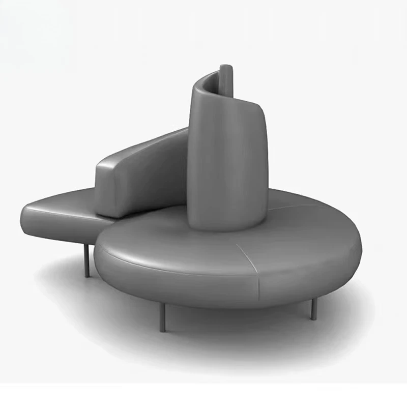 

Creative modern round sofa model room hall villa spiral sofa Internet celebrity reception sofa