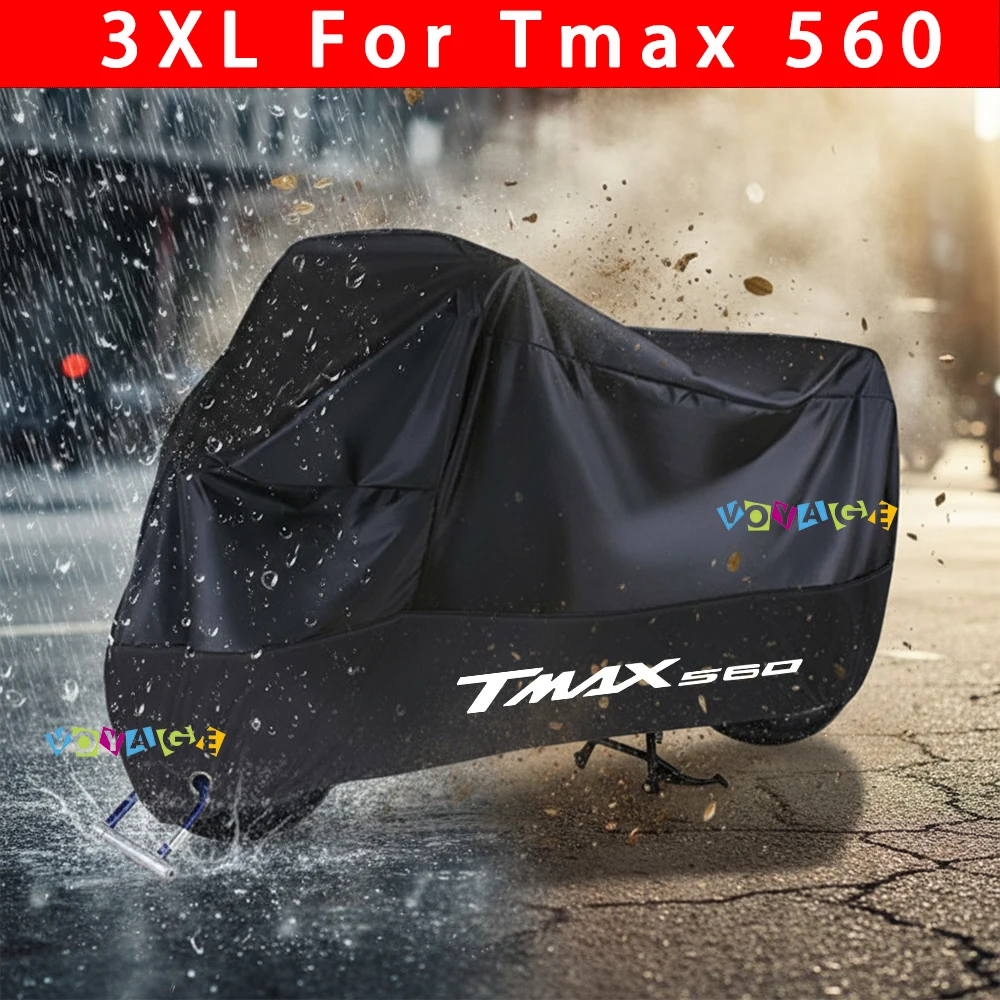 

Rain Cover Waterproof Dustproof Outdoor For YAMAHA TMAX560 Motorcycle Cover Wear-Resistant Fabric Accessories