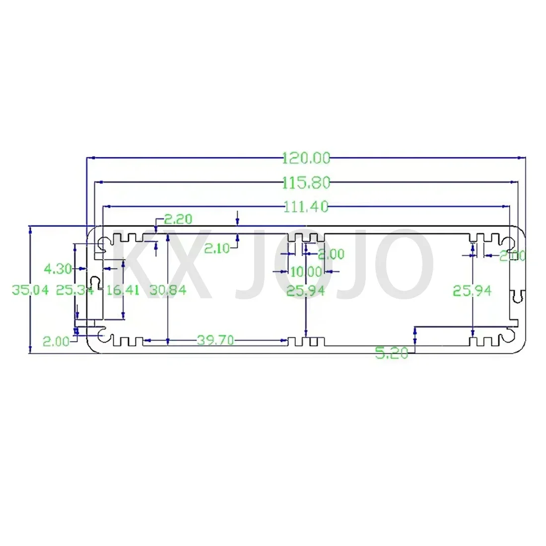 Aluminum Enclosure 120*35*130/155/175/200mm Split Waterproof Case PCB DIY Instrument Electronic Project Protective Box Silver