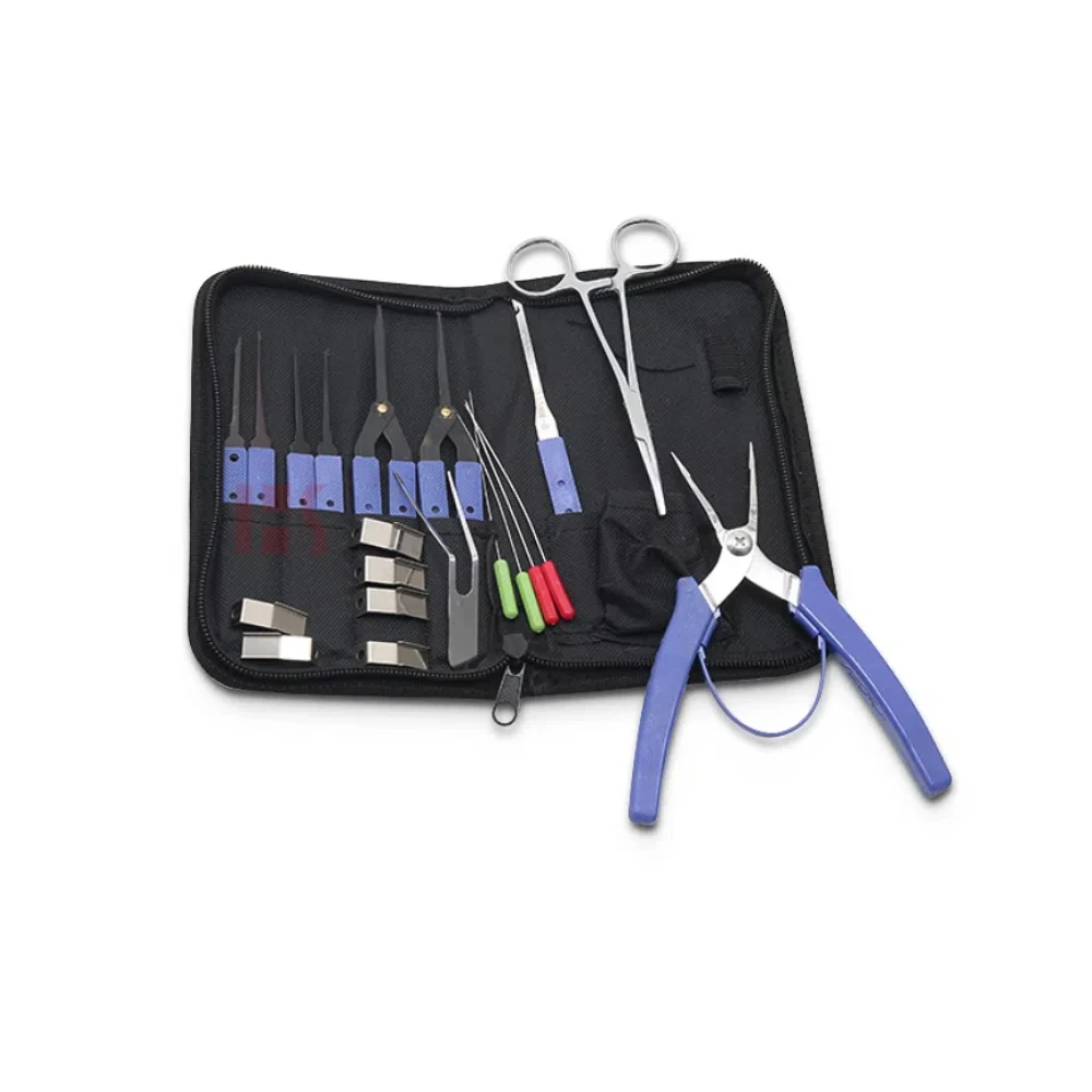 

16pcs High Quality Stainless Steel KLOM Broken Key Extractor Set Hardware Tools Professional Locksmith Supplies Repair Tools