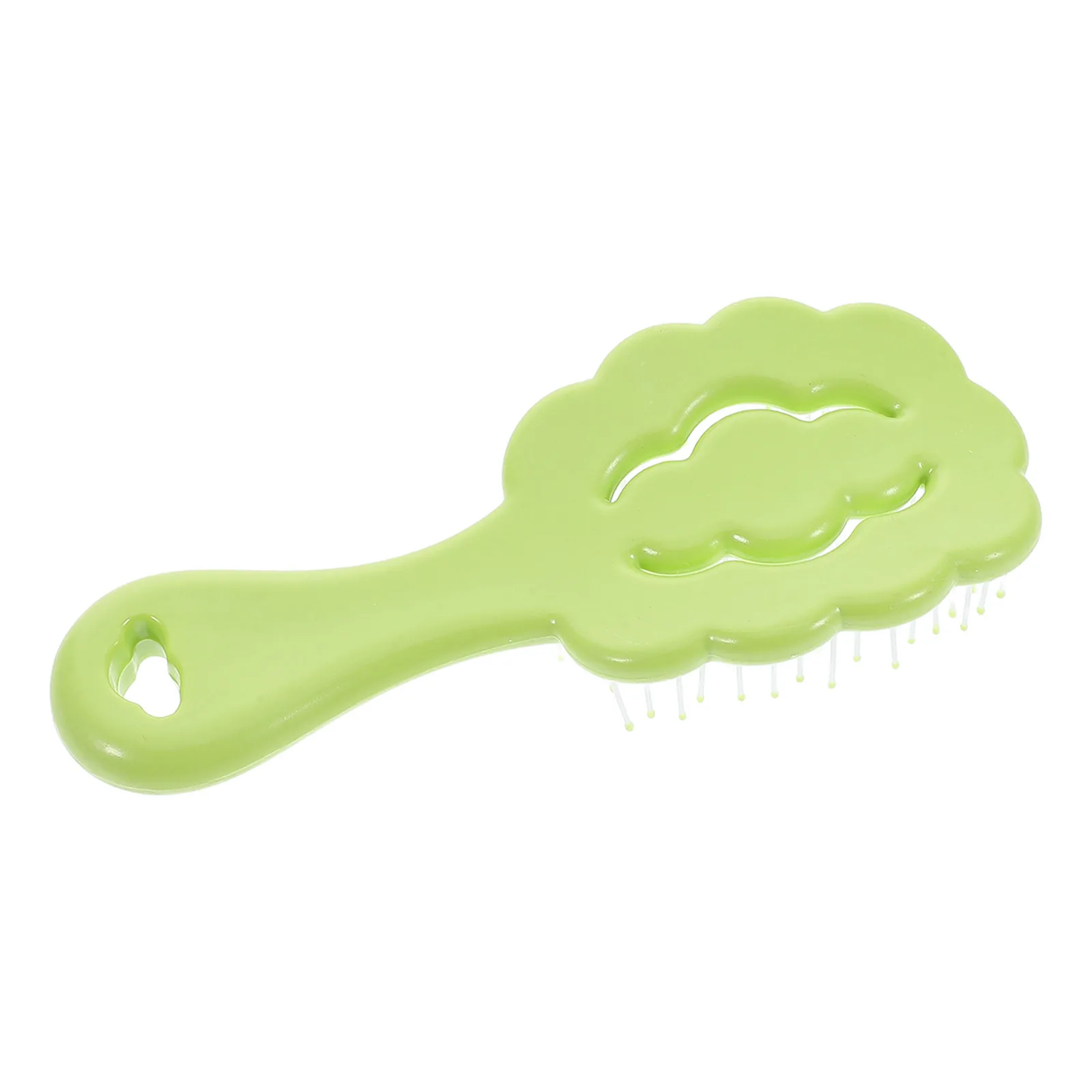 

Light Green Cartoon Cloud Detangling Hair Brush Kids Detangler Comb Painless Scalp Massager Tool for Thick Curly Dry and Wet