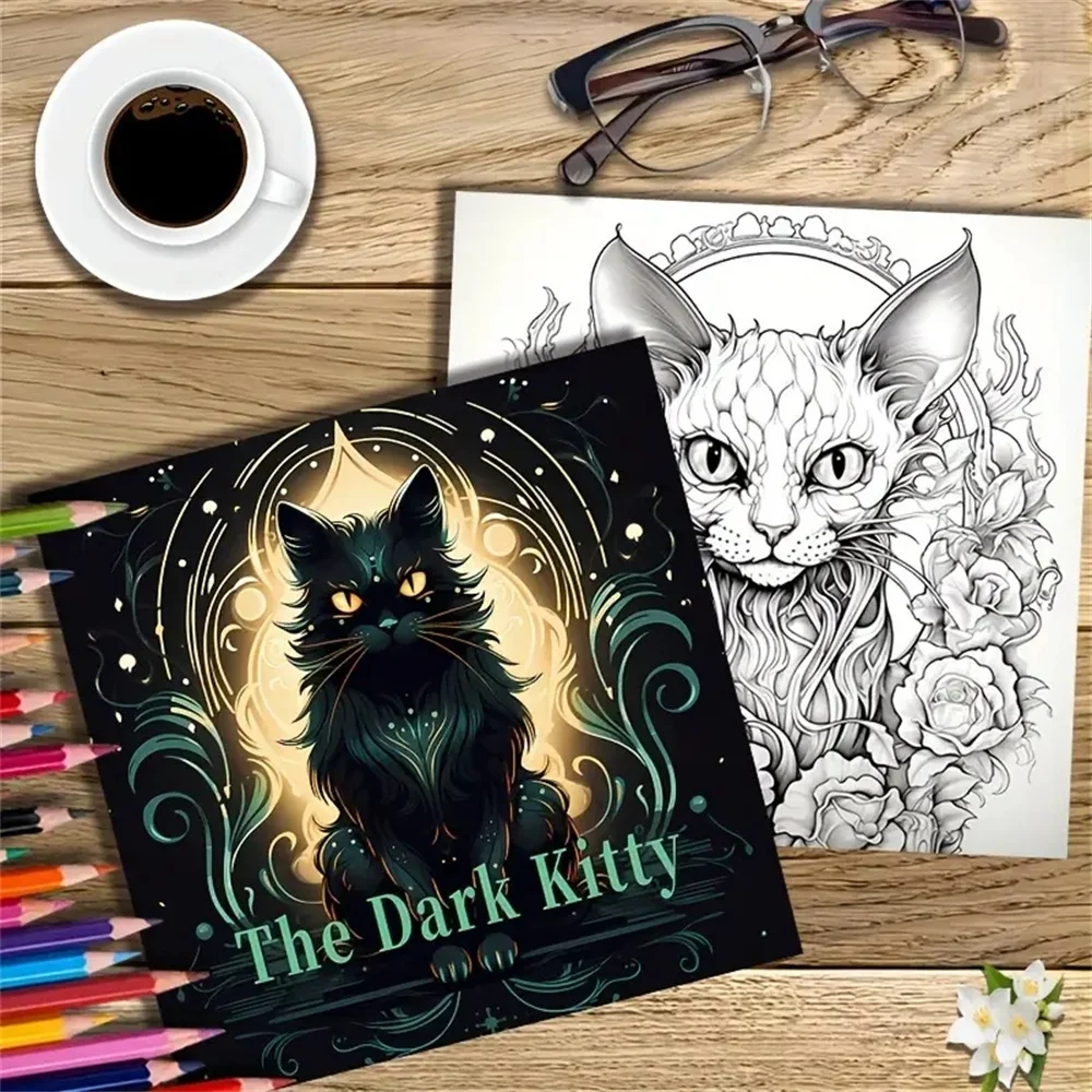 1pc Art Coloring Book 22 Page Coloring Books Gift For Birthday Party Relieve Stress Kill Time Graffiti Painting Drawing Art Book
