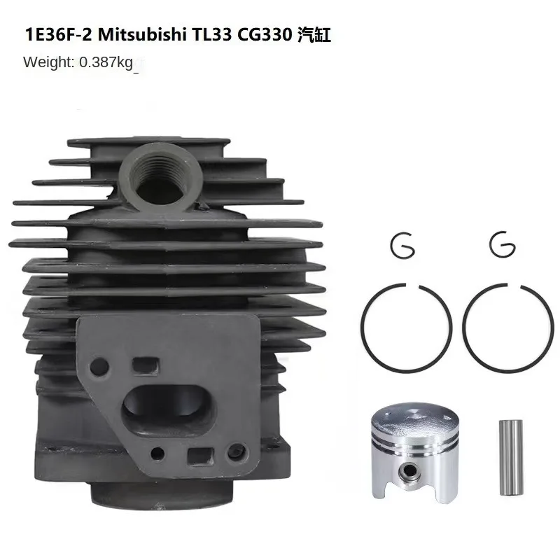 

TL33 Cylinder Piston Kit 36MM for MITSUBISH TB33 TU33 CG330 BG330 1E36F-2 Engine Brush Cutter ZYLINDER Piston Ring Clip Assembly