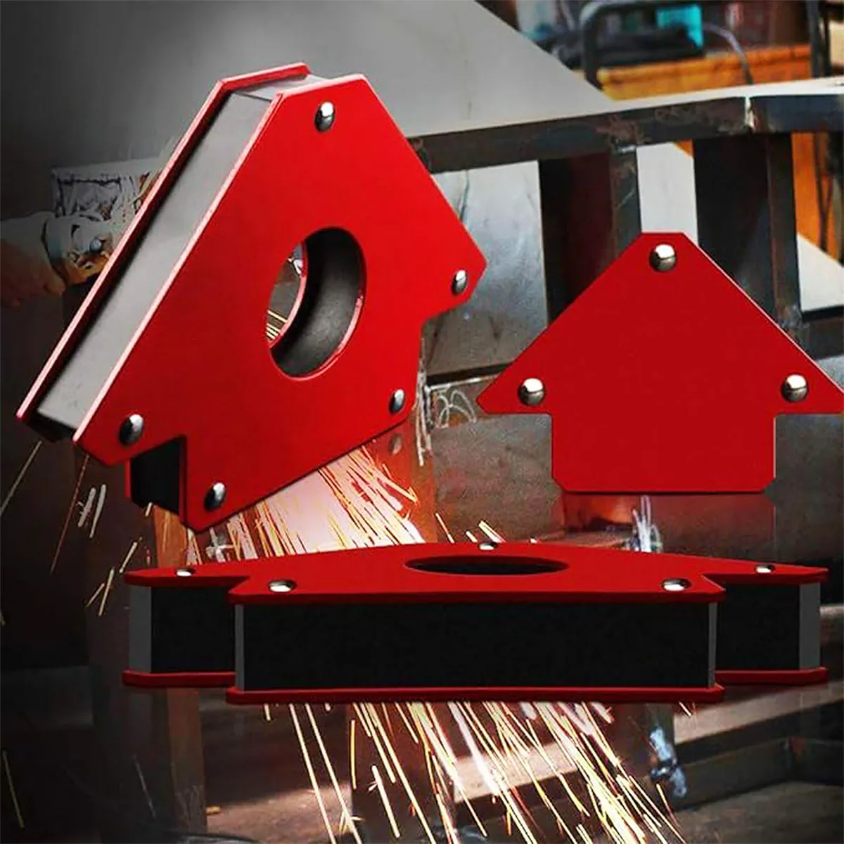 Welding Magnetic Holder and Positioner,Welding Magnet in Welding Soldering, 45/90/135 Degrees Corner Magnet, Metal Working Tools