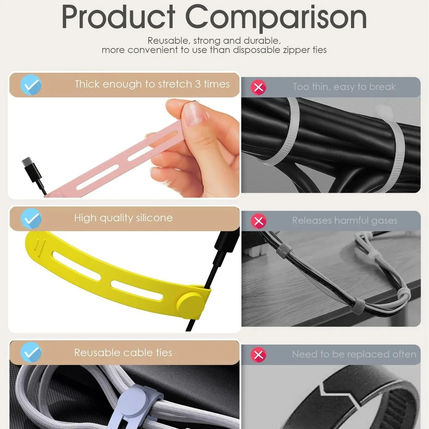 5pcs, Portable cable organizer, data cable, headphone cable storage, charging cable organizer, household storage accessories