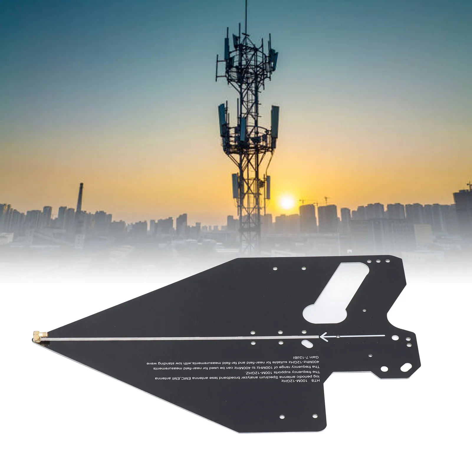 

Log Periodic High Accuracy Wireless 0.1‑12GHz Passive Direction Finding Log Periodic Outdoor