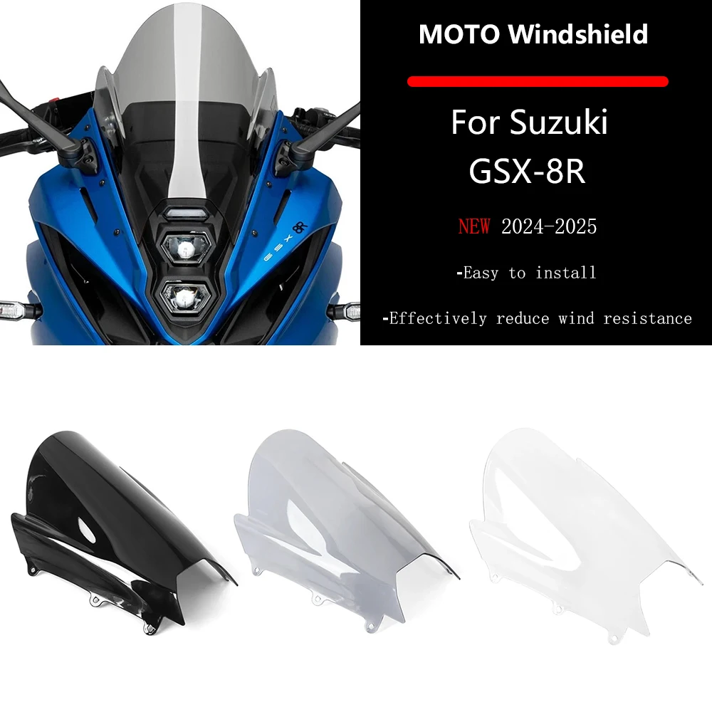

New Accessories For Suzuki GSX-8R GSX 8R GSX8R 2024 2025 Motorcycle Front Spoiler Windshield Wind Deflectors