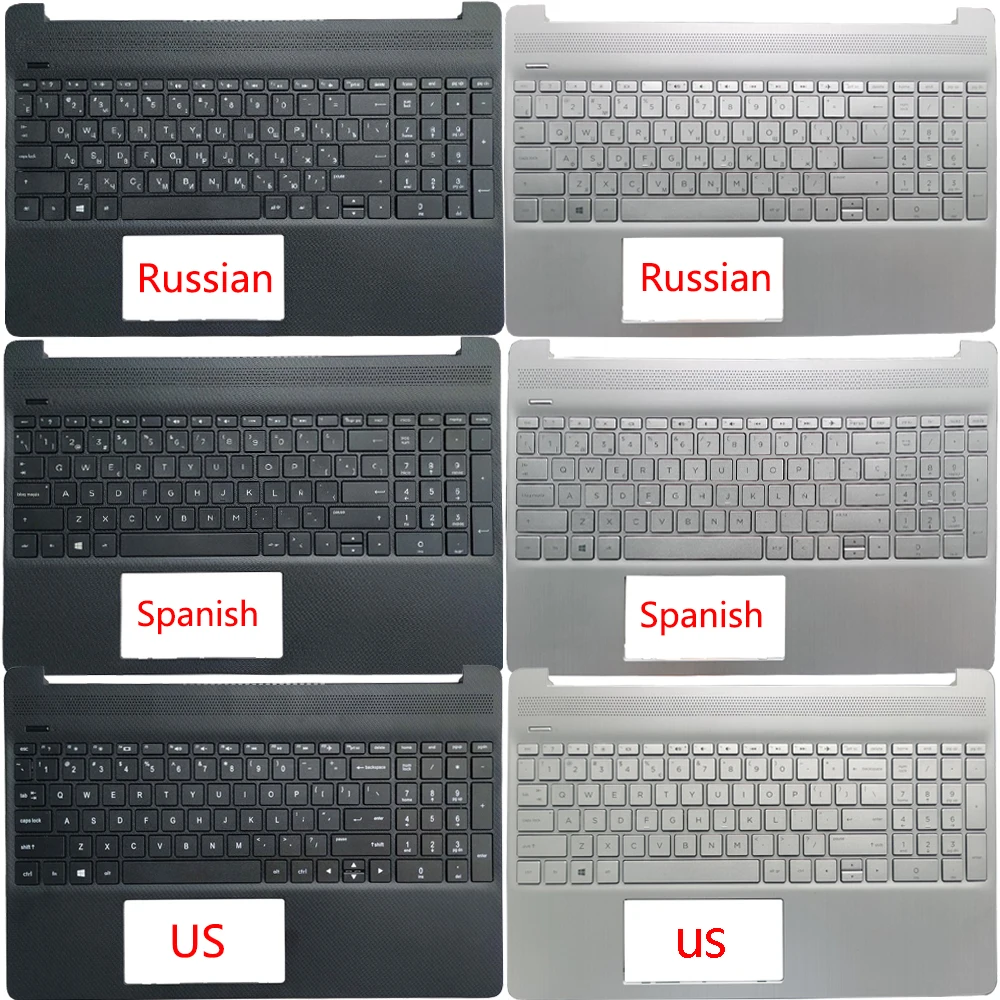 Новая версия для HP 15-DY 15T-DY 15-EF 15S-EQ 15s-FQ чехол русская/испанская/Американская/Латиноамериканская/Британская/итальянская клавиатура с верхней крышкой и упором для рук Новая версия для HP 15-DY 15T-DY 15-EF 15S-EQ 15s-FQ чехол русская/испанская/Американская/Латиноамериканская/Британская/итальянская клавиатура с верхней крышкой и упором для рук