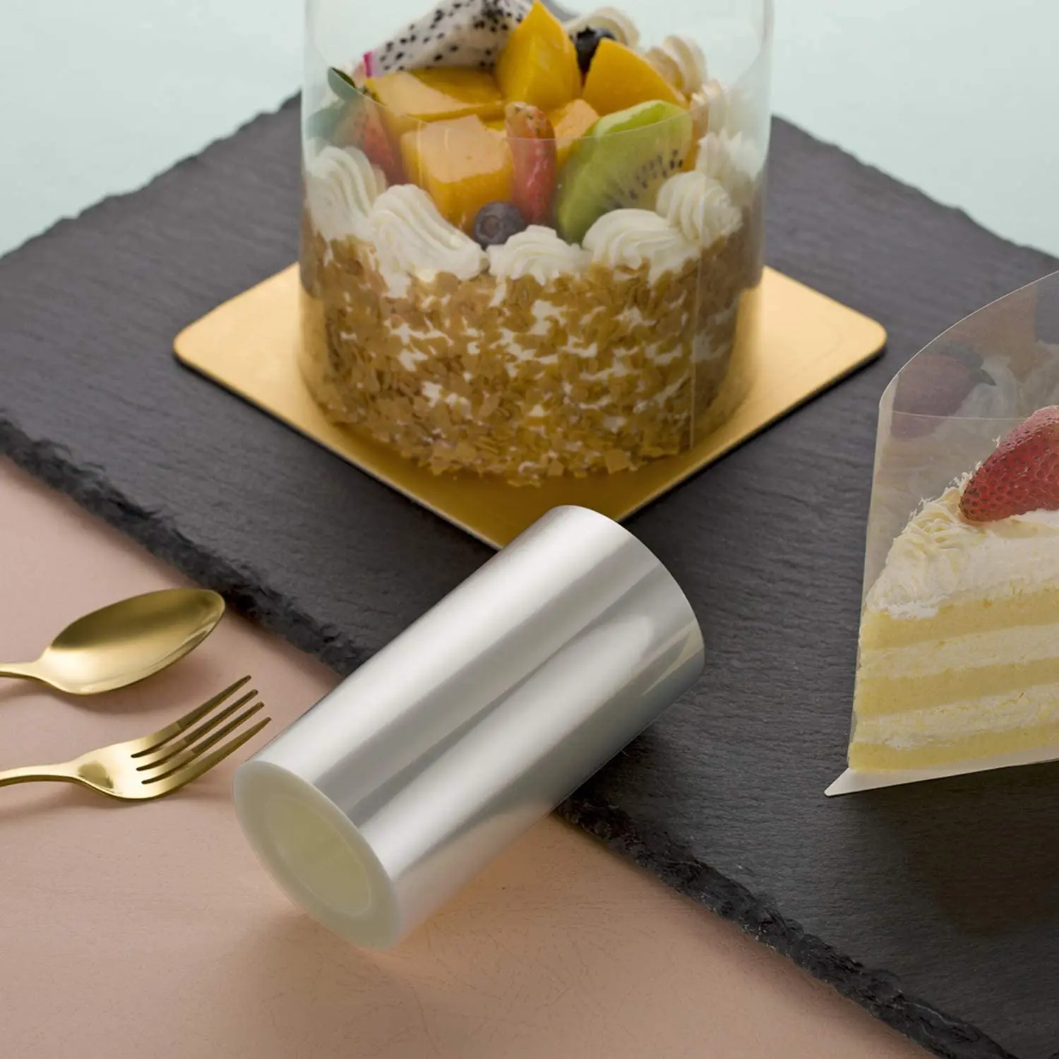 Kitchen Bakeware Acetate Film for Cake Decor Transparent Cake Surround Film Mousse Cake Sheets Surrounding Edge DIY Cake Collar