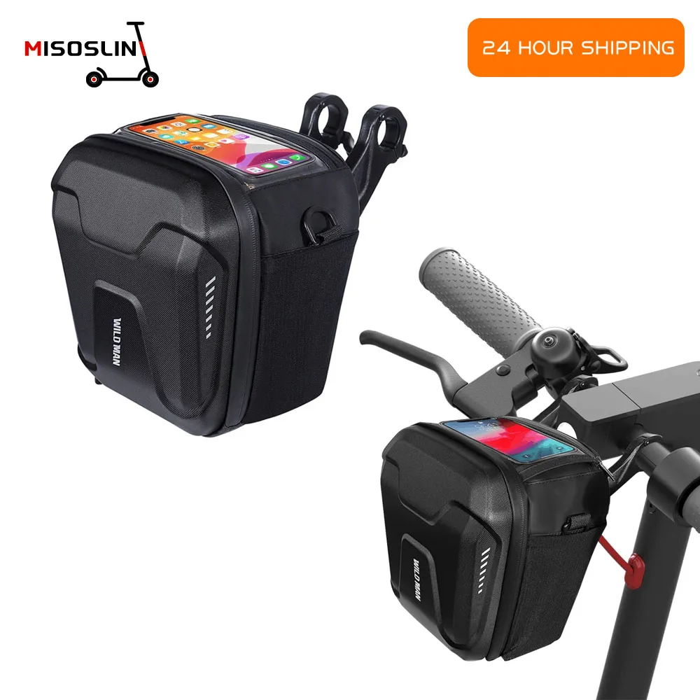 Front Tube Waterproof Phone Bag For Xiaomi Mi3 M365 Pro2 Mi3 1S Handlebar Multi-purpose Bags Electric Scooter Large Capacity Bag