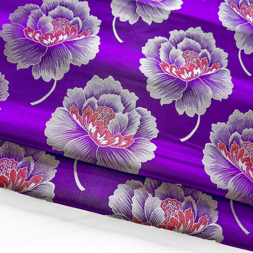 الدمشقي الساتان الديباج الجاكار النسيج خمر الأزهار الوريد للخياطة معطف الستار مفرش المائدة وسادة أريكة وتنورة الملابس