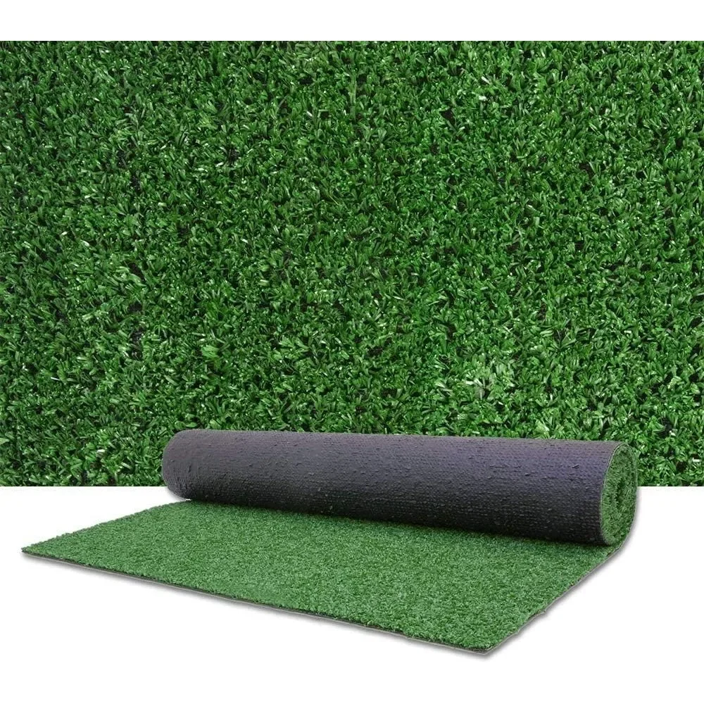 

Artificial Grass Turf Lawn-7 Feet x 15 Feet Polypropylene Material , 0.4" Indoor Outdoor Rug Synthetic Grass Mat Fake Grass