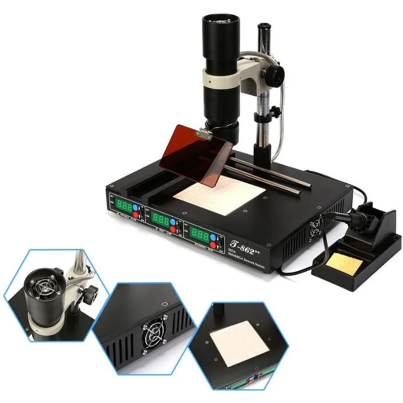 

New T862++ BGA Rework Station Infrared IRDA Welder Soldering Welding Machine (T862++)