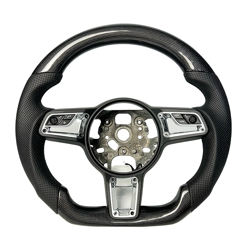 

Customizable Plain Weave Carbon Steering Wheel for Porsche Cayenne 911 991 Panamera Old Upgrade New D Style Drop Shipping