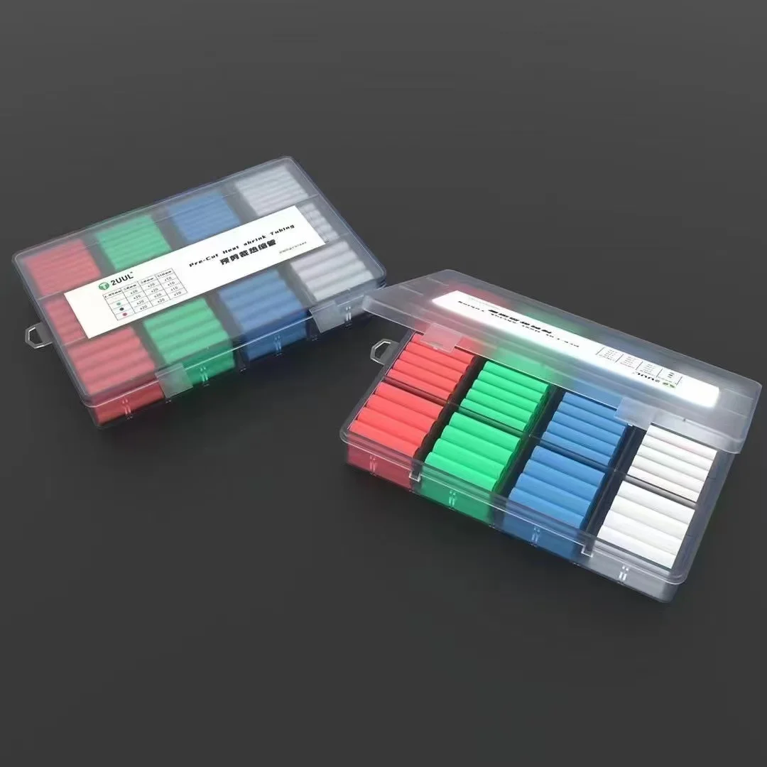 200ชิ้น/กล่องความร้อนฉนวนกันความร้อนท่อหด Shrinkable หลอดเก็บกล่องสำหรับ Data Cable Repair Wrap เสริม