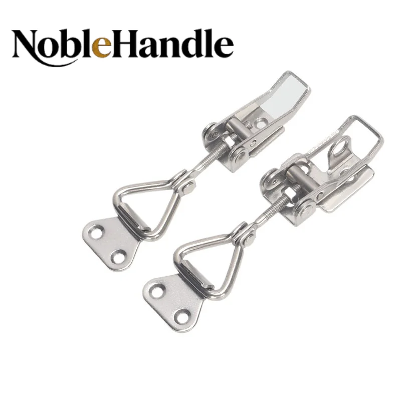 304 Stainless Steel 90 Degree Right Angle Quick Release Latch, Adjustable Toggle Clamp, Box Latch Door Bolt Clamp Hardware