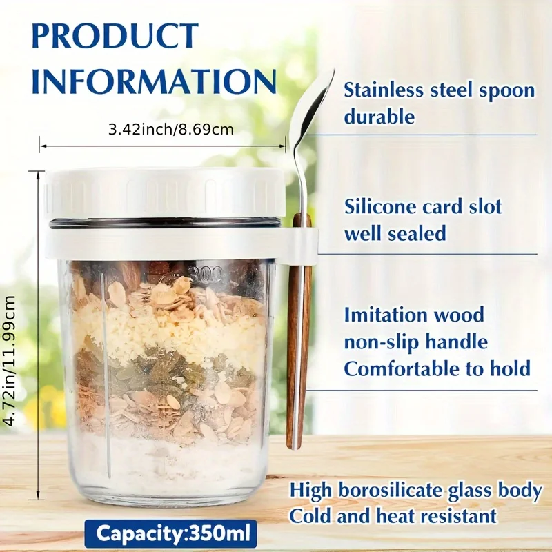 1 tazza per farina d'avena in  - Food Storage Glass Set recensione e prezzo