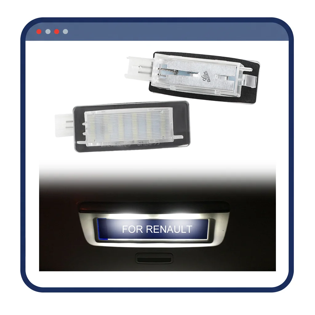 

Herorider белая лампа номерного знака для Renault Laguna II Espace MK4 Scenic MK2 автомобильная светодиодная лампа номерного знака 6000K автоаксессуар