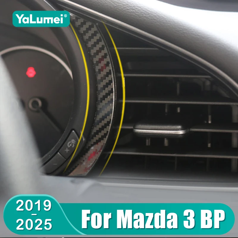 Für Mazda 3 BP 2019 2020 2021 2022 2023 2024 2025 Edelstahl Auto Instrument Dashboard Display Trim Abdeckung zubehör