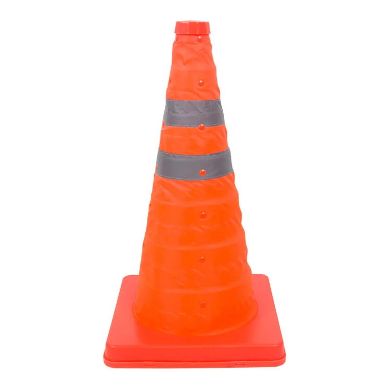 18/28inch Collapsible Reflective Traffic Safety Orange Cones Car Multipurpose Warning Cone for Accident Parking Driving Practice