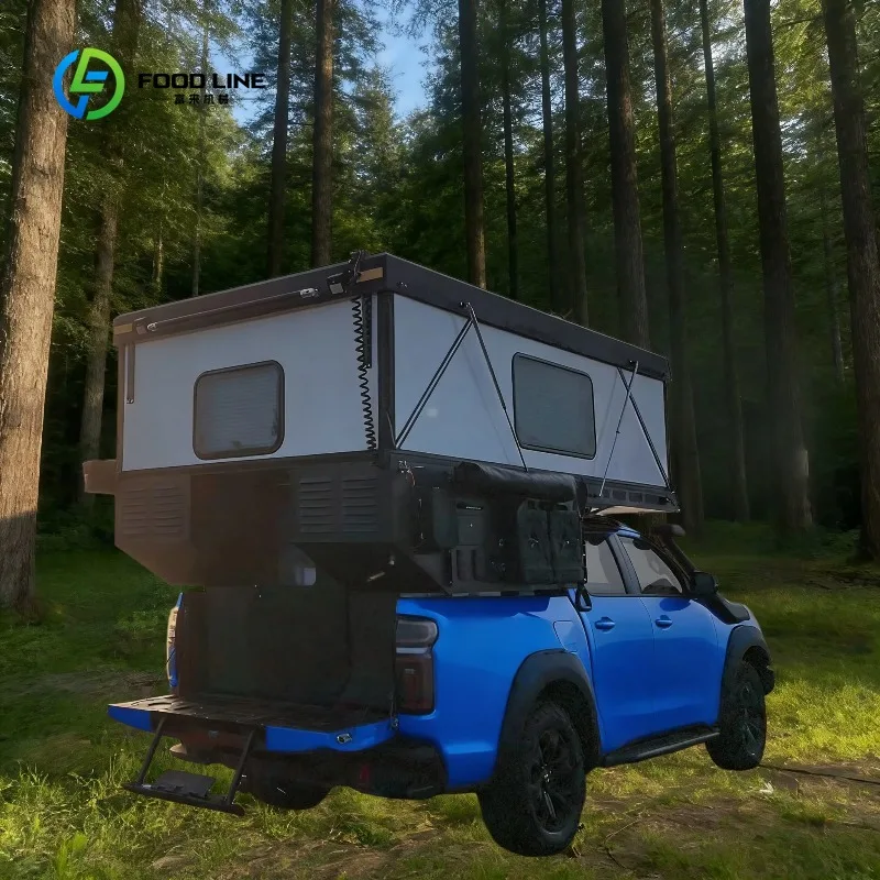 Customized Waterproof Windproof Design Lightweight Pop-Up Truck Bed Camper Pickup Truck Camper  for Outdoor Camping