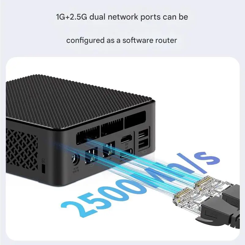 Intel N150/N100 Mini PC Micro NUC رباعي النواة لسطح المكتب للأعمال، هيكل صغير محمول NAS - حساب مدمج من فئة الأعمال #3