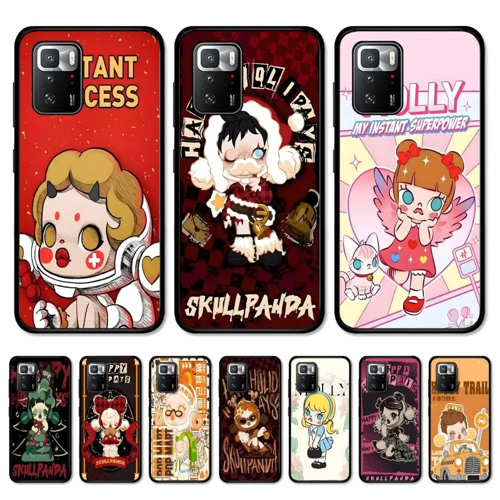 Чехол для телефона Cute Doll The S-SKULLPANDA для Redmi 5 6 7 8 9 10 plus pro 6 7 8 9 A GO K20 K30 K40 pro plus F3 Fundas