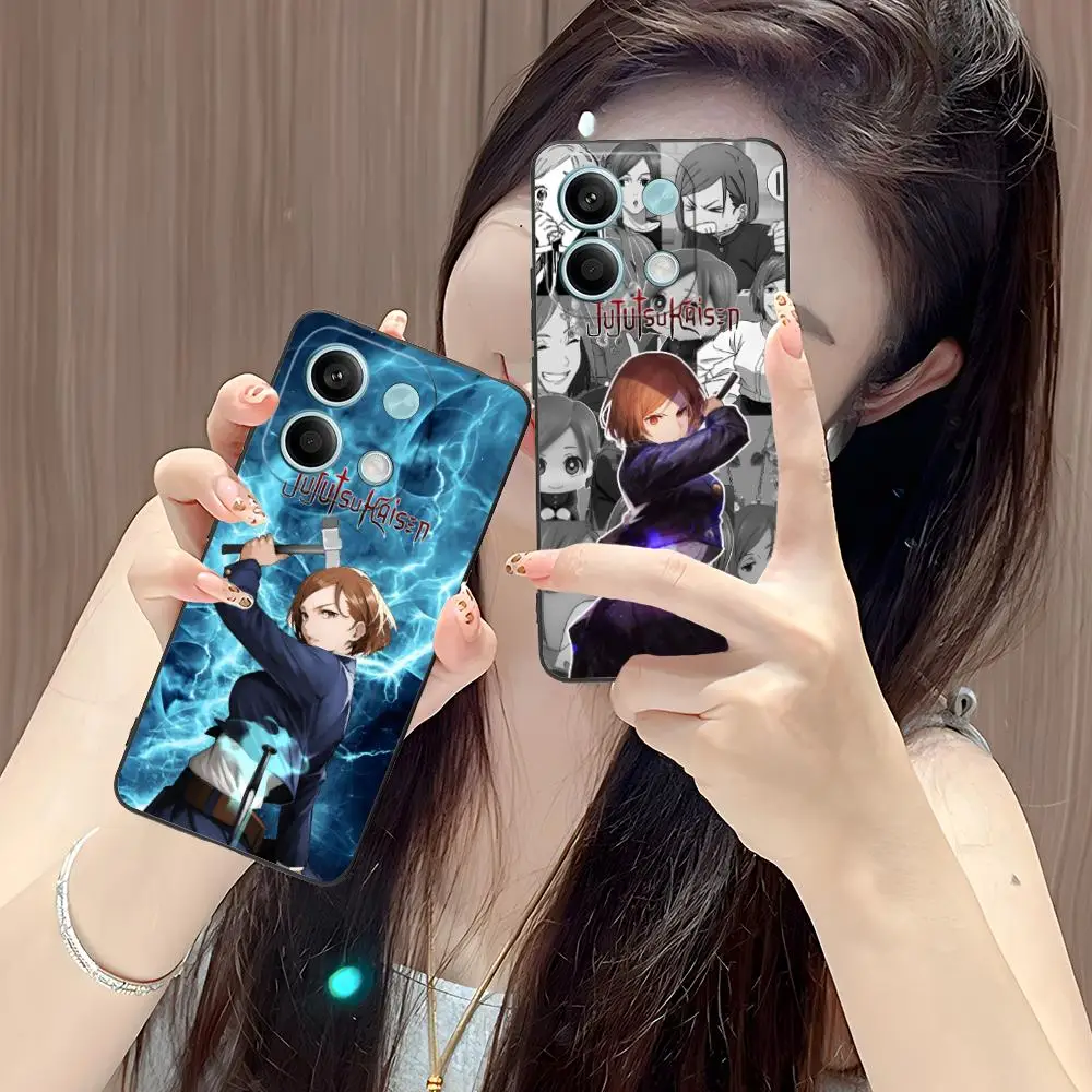 

Чехол для мобильного телефона Jujutsu Kaisen Nobara для POCO F7 F6 F5 F4 F3 F2 Pro GT C75 C71 C65 C61 C40 Pro Ultra Colorful Print Cover