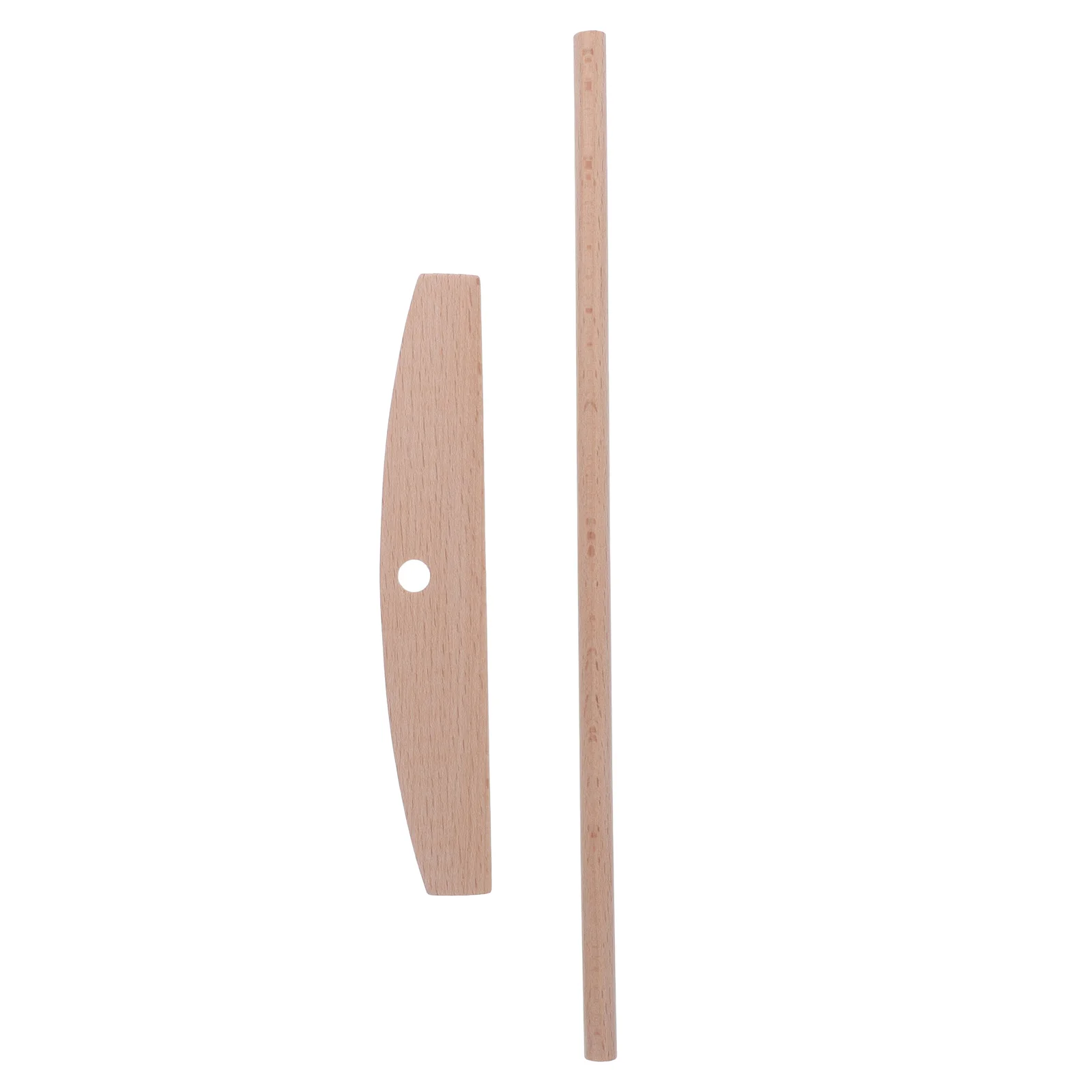 

1pc T Shape Pancake Tool Household Crepe Maker Solid Wood Kitchen Cooking Accessory Multi-Use Butter Handheld Wooden Pancake
