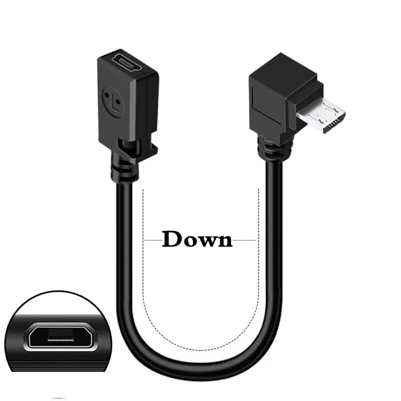 

Кабель-переходник от 0,25 м V3 к V8, разъем Mini USB на разъем Micro USB, зарядный кабель для передачи данных, 5-контактный разъем Mini T-Port