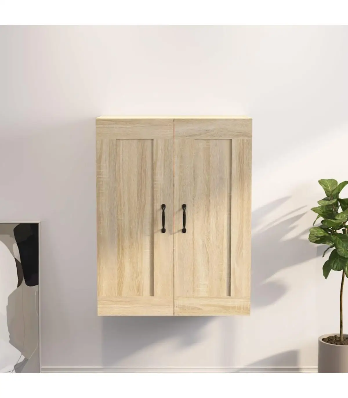 Sonoma oak wall hanging wardrobe 69,5x32,5x90 cm