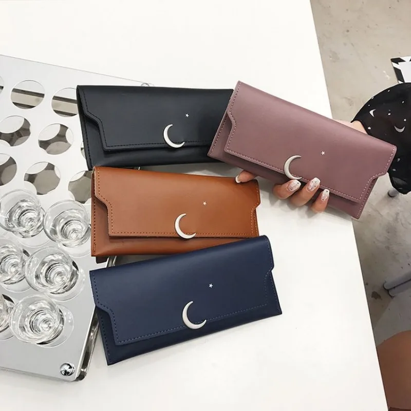 Cartera versátil para mujer, con amplio espacio diseño delgado, adecuada para todas las ocasiones