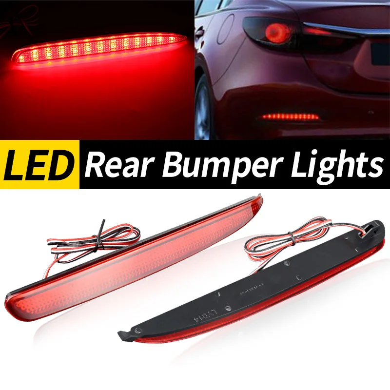 2pcs Rear Bumper Lamp Reflector LED Light Rear Left and Right For Toyota Corolla 2011‑2013 Car Accessories 8192002030,8191002130