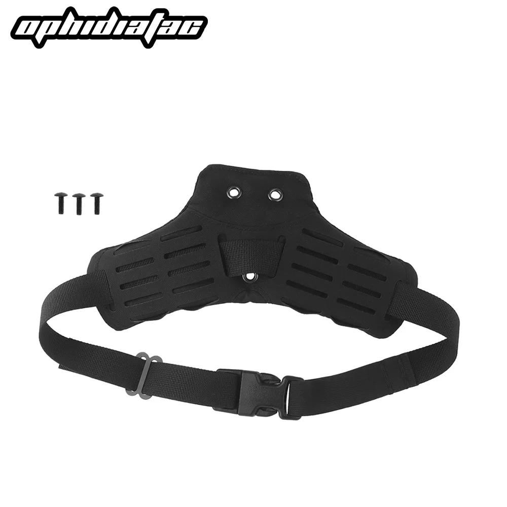 OPHIDIAN ARC Accesorios de placa inferior Almohadilla de funda de patada lateral de 3 orificios, correa de pierna MOLLE Rifle de aire de caza Disparo rápido