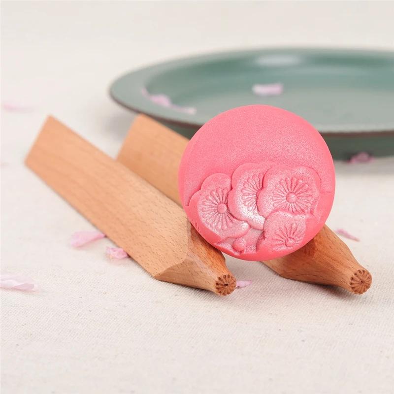 

Красота цветок Вакаси diy инструмент для изготовления нарезки, японский инструмент Вакаси, треугольная палочка с сердечником хризантемы, форма для Вакаси