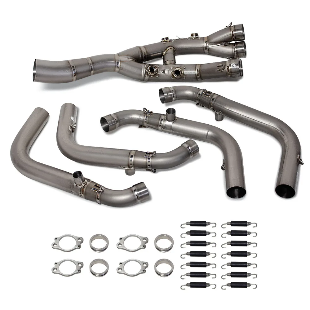 For BMW S1000RR  S1000 RR 2019-2025 S1000R 2021-2025 Motorcycle Exhaust Manifold Titanium Alloy Front Link Pipe 60MM