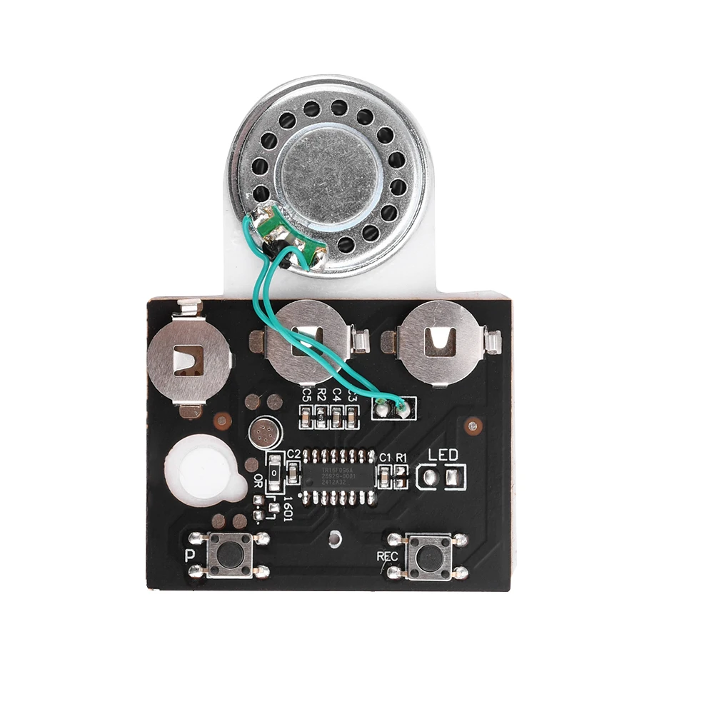 30-Sekunden-Audio-Sprachaufnahme-Wiedergabemodul mit Knopf/Lichtsensor/Knopf und Verlängerungskabel für Grußkarten – Detail 3