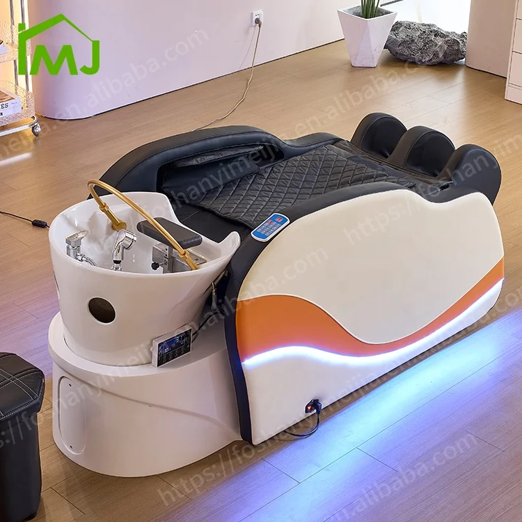 

Hair Sink Washing Thai Electric Massage Table Shampoo Chair Japonais Salon Head Spa Bed