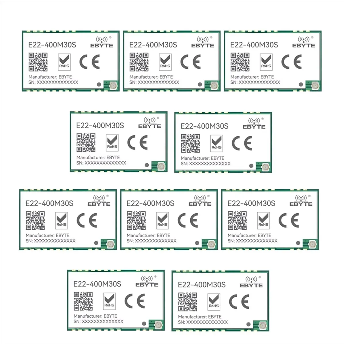A64I  10PCS SX1268 433MHz Module Development Board 12km Range, 32M High- TCXO E22-400M30S, , SPI Interface