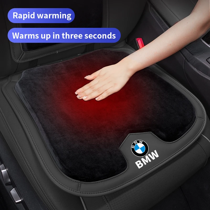 Winter Car Seat Cushion Flannel Warm Car Seat Cover Protector Pad For BMW 3 5 Series G30 G60 G32 G20 F10 F30 X1 X3 G01 X5 G05