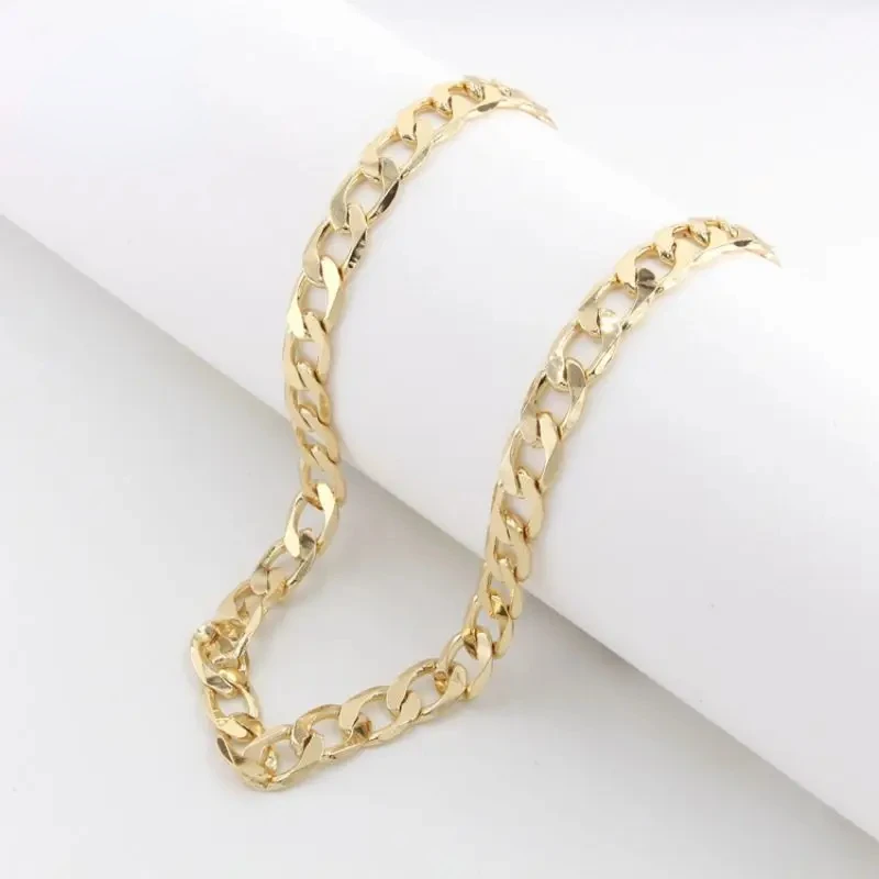 Ruixi High Quality  Fashion Multi Width Length 14k18k Gold Plated Ferrero Rouba Chain Necklace Men Women Gifts Holiday Party