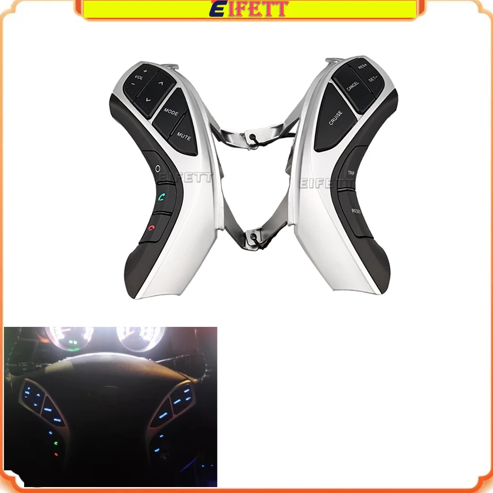 

Кнопочный переключатель для Hyundai Elantra Elantra AT MT I30 2012-2014, кнопки на руле, круиз-контроллер для телефона, автомобильные аксессуары
