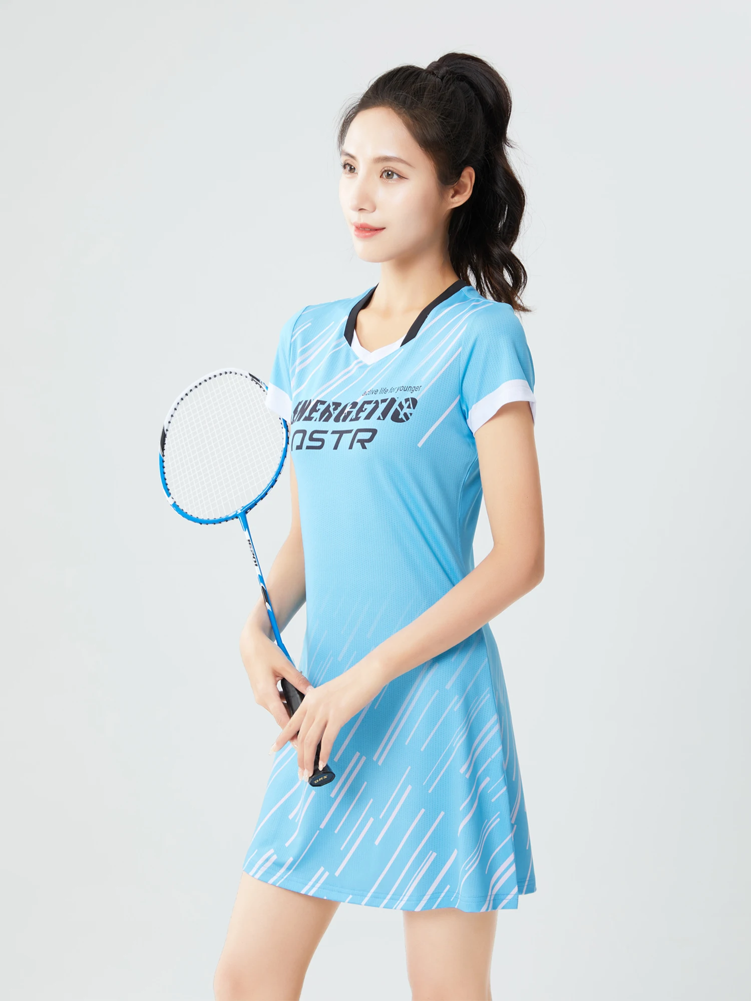 Sport Woman Tennis Dress Girls Inner Shorts Ladies Badminton Training Clothes Quick Dry Breathable Gym Workout Sportswear