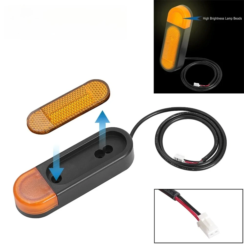 

Светодиодный задний указатель поворота для электрического скутера Smartgyro K2, задний фонарь со светоотражающим ремешком, украшение, детали ночного отражателя