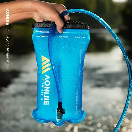 Imagen 1 del producto AONIJIE SD62 Paquete de hidratación depósito de agua bolsa de almacenamiento de vejiga de agua sin BPA senderismo correr chaleco de hidratación mochila 1.5L 2L 3L