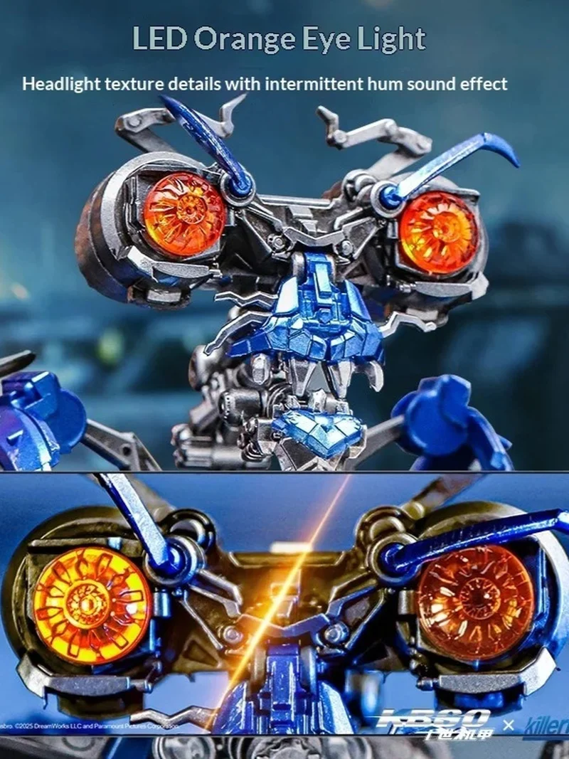 

In Stock Killerbody Transformers Wheelie Action Figure Universal Studios Edition Led Light Collectible Model Toy Gift For Fans