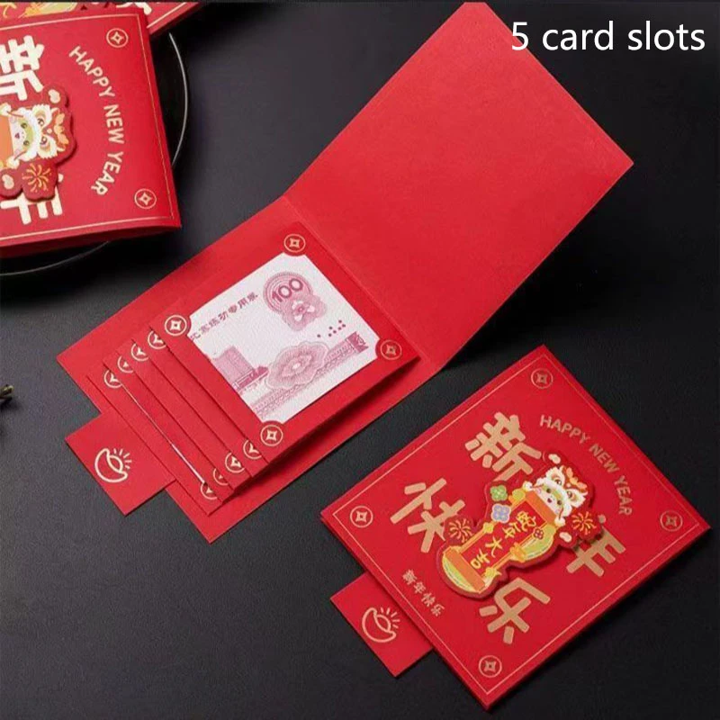 Snake Year Red Envelope 2025 New Year Creative Children New Years Money Spring Festival Lucky Pull style Surprise Red Envelope