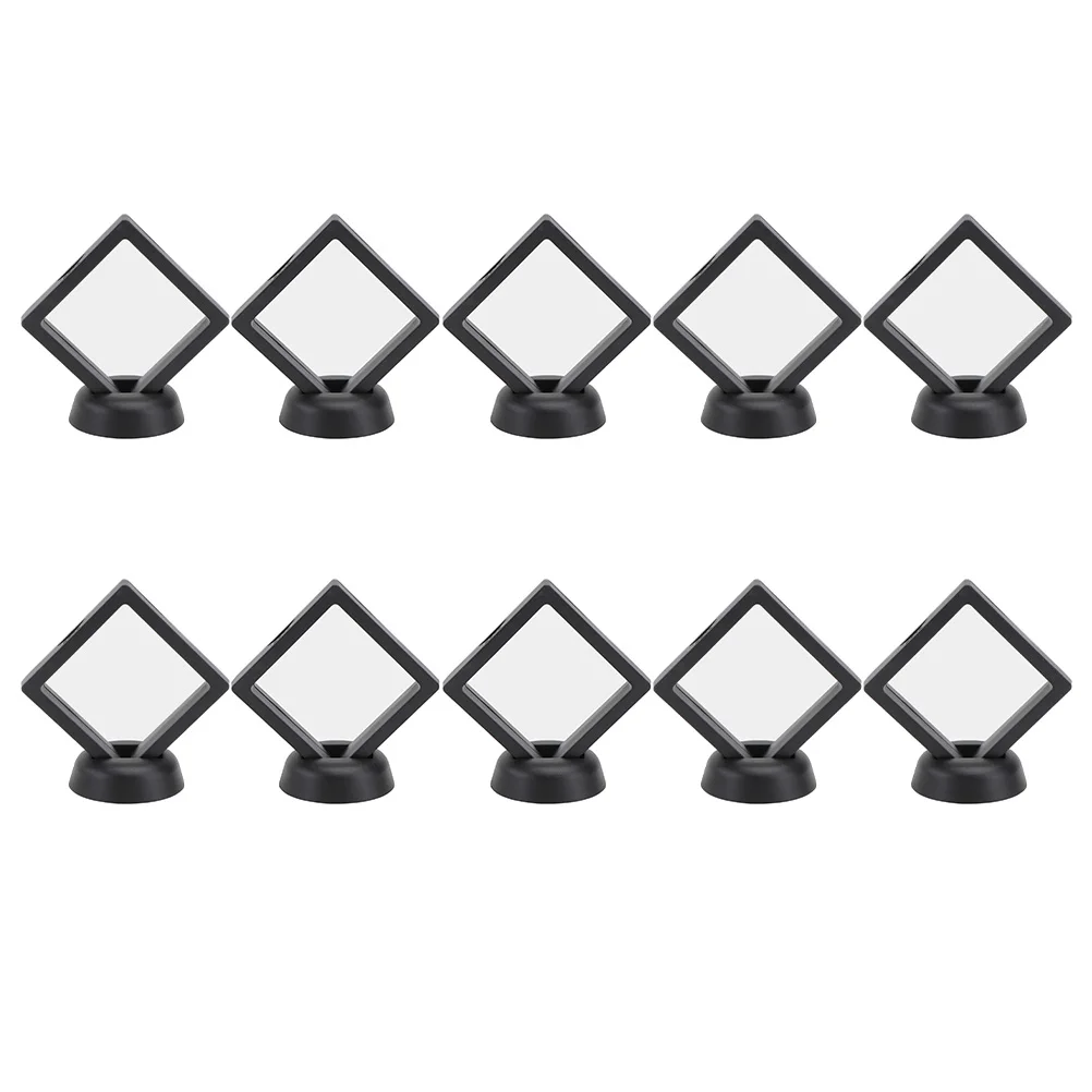 10 قطعة حامل عرض المجوهرات رف تخزين الدائري مع قاعدة غير قابلة للانزلاق حامل عرض متين لإطار ديكور منظم المجوهرات #2