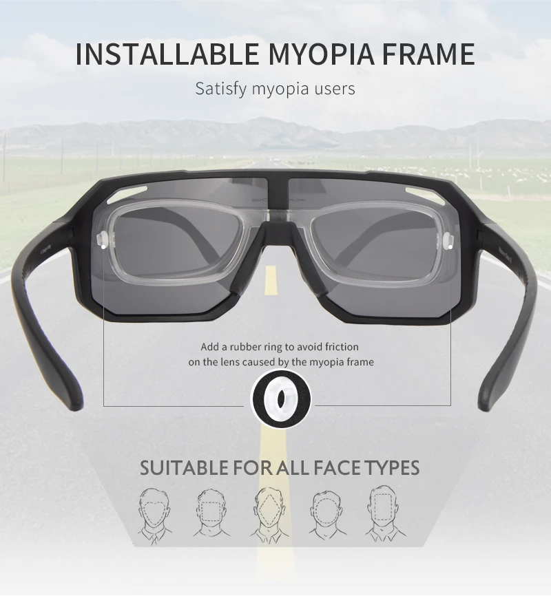 Kapvoe Large-Frame Sports Sunglasses — product information 11
