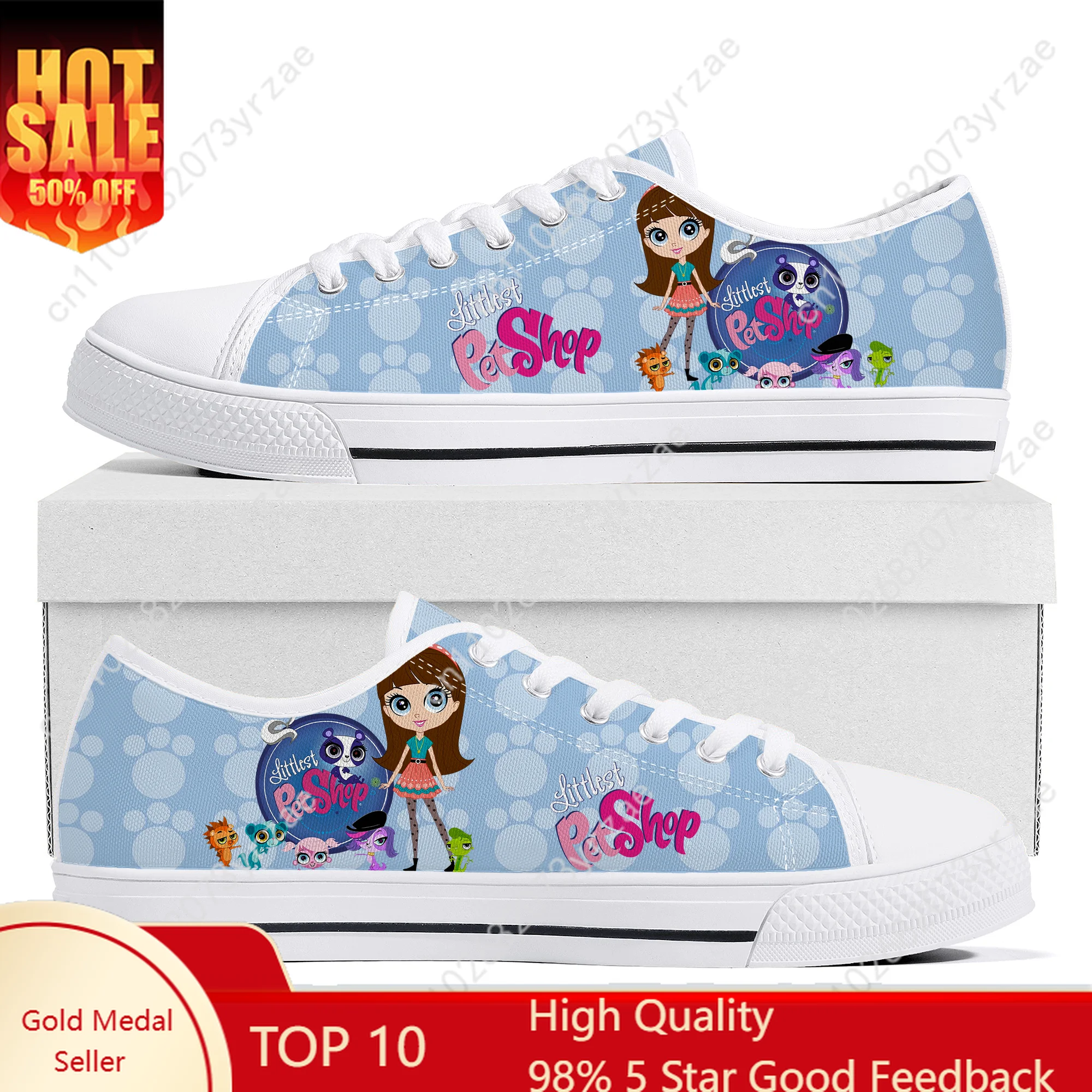 

Littlest Pet Shop Low Top Flats Sneakers Men Women Teenager Canvas Sneaker High Quality Fashion Casual Sports Shoes Custom Shoe
